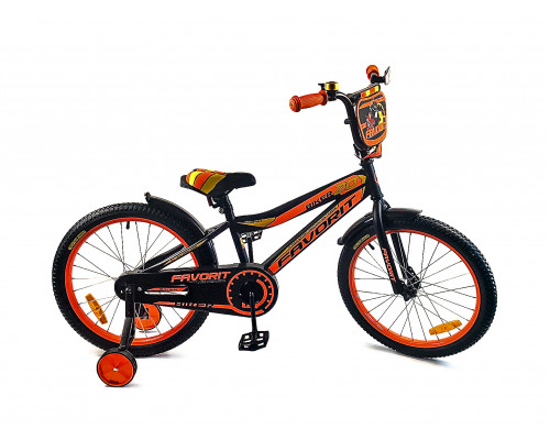 Детский двухколесный велосипед FAVORIT, модель BIKER,BIK-20OR