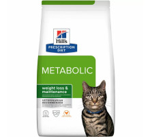 Сухой корм Hill's Prescription Diet Metabolic для кошек, с курицей 1,5 кг