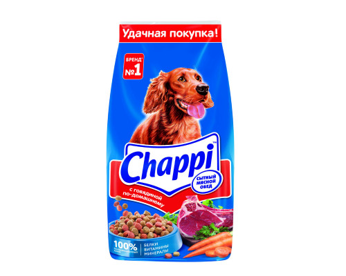 Сухой корм для собак всех пород Чаппи с говядиной по-домашнему, 15 кг
