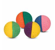 Игрушка для кошек "Мяч для гольфа", d40мм (туба 60шт.) (разноцветный)