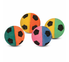 Игрушка для кошек "Мяч футбольный", d40мм (туба 60шт.) (разноцветный)