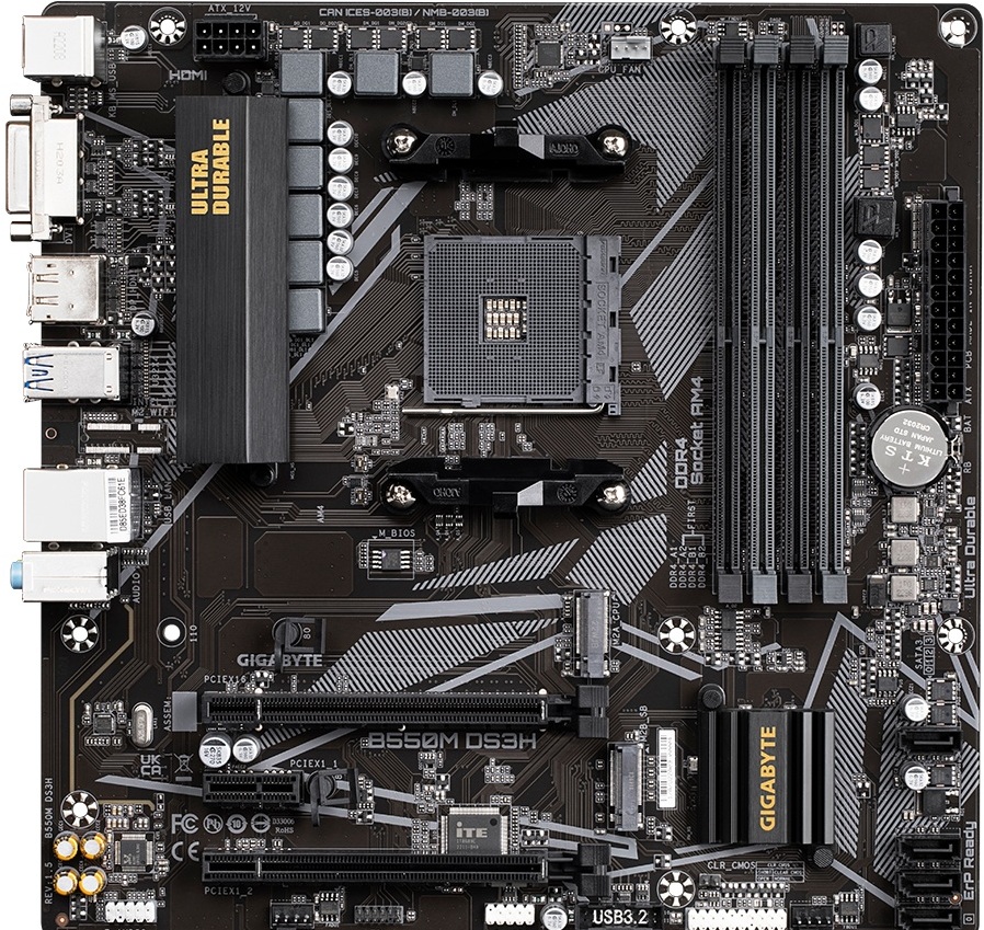 Материнская плата GigaByte B550M DS3H rev. 1.5