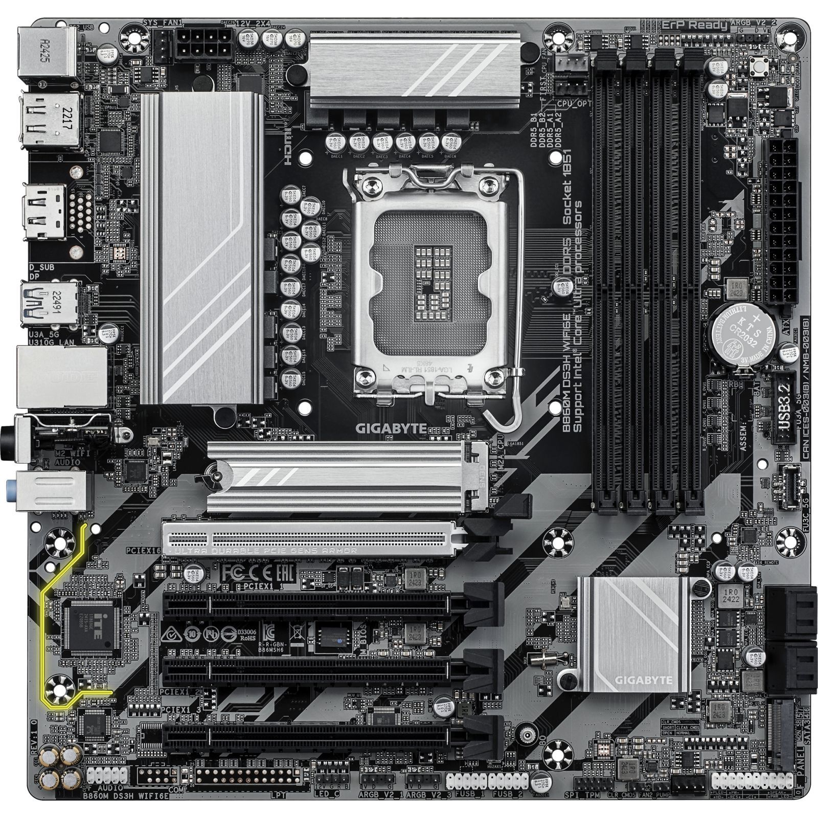 Материнская плата GigaByte B860M DS3H WIFI6E rev. 1.0
