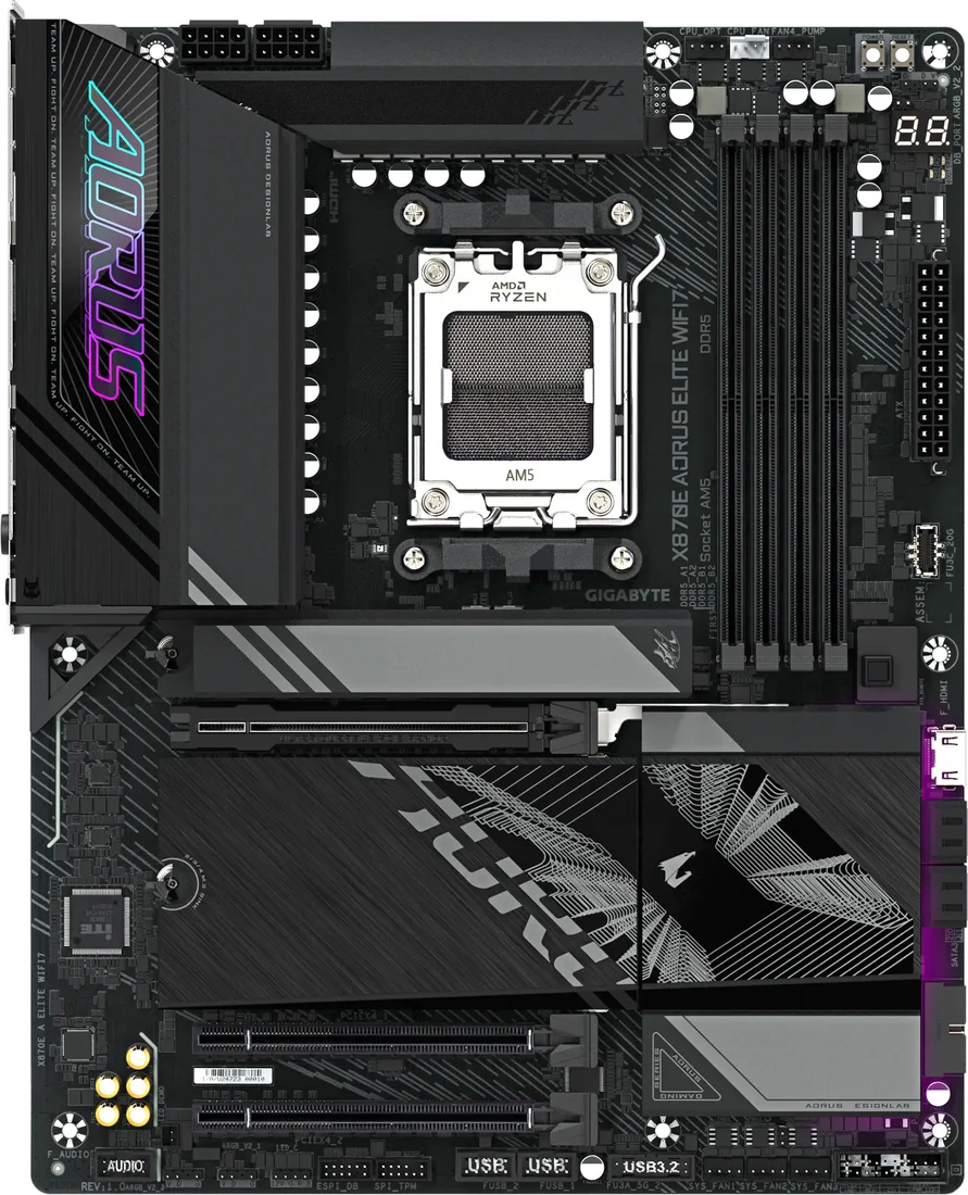 Материнская плата Gigabyte X870E Aorus Elite WIFI7 rev. 1.2
