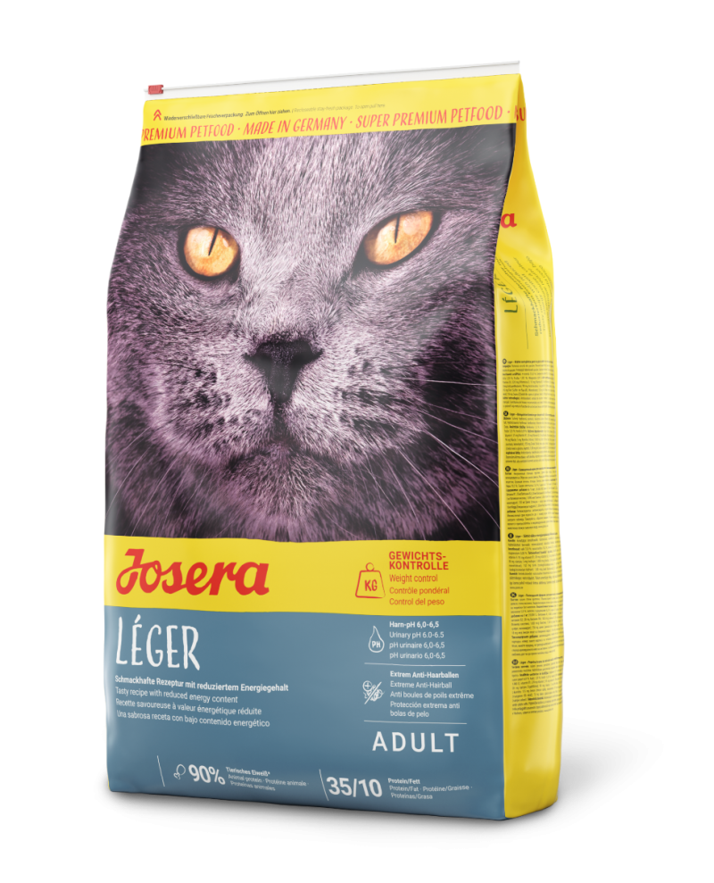 Сухой корм Josera Leger (Adult light 35/10) для взрослых малоактивных кошек или кошек, склонных к избыточному весу, с пониженным содержанием калорий и увеличенным количеством волокон, 2 кг