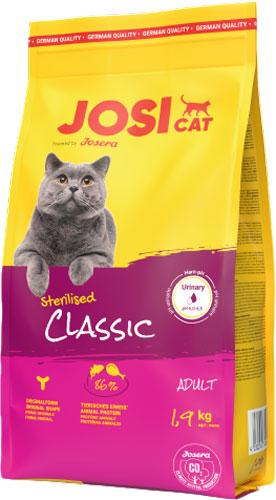 Сухой корм JosiCat Sterilised Classic (Adult 32/10) полнорационный для взрослых кошек с рыбой, 1,9 кг