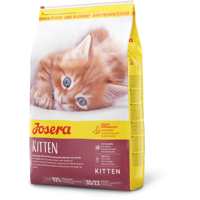 Сухой корм Josera Kitten 35/22 для первого года жизни котенка, во время беременности и в период лактации кошек, 10 кг